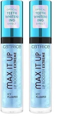 Catrice Max It Up Lip Booster Extreme, n. 030, blu, nutriente, volume estremo, rinfrescante, lucido, vegano, senza parabeni, senza microplastica, senza nanoparticelle, confezione da 2 (4 ml)