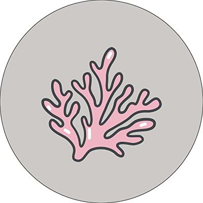 Bonateks, Round Digital Printed Mouse Pad, Non-Slip Base, for Office and Home, Diameter:22cm