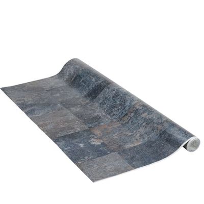 Venilia Folha adesiva, azul óxido ótica industrial, 67,5 cm x 1,5 m, espessura 120 μ, vinil autocolante para móveis ou cozinha, papel de parede decorativo, PVC sem ftalatos, fabricado na UE