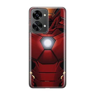 ERT GROUP mobiel telefoonhoesje voor Oneplus NORD 2T 5G origineel en officieel erkend Marvel patroon Iron Man 020 optimaal aangepast aan de vorm van de mobiele telefoon, hoesje is gemaakt van TPU