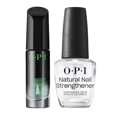 OPI Repair Mode Sérum Restructurant pour les Ongles fragiles & endommagés - 9ml + Vernis à ongles Nail Strengthener - Base Coat et Durcisseur pour ongles naturels - 15ml