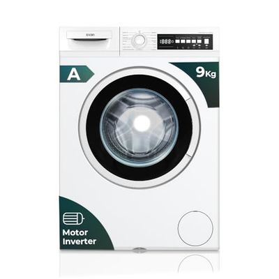 Svan Lavadora 9Kg Carga Frontal Blanco SL9401AIDB. 2200W, 1400rpm, Motor Inverter, 15 Programas, Clase de Eficiencia Energética A