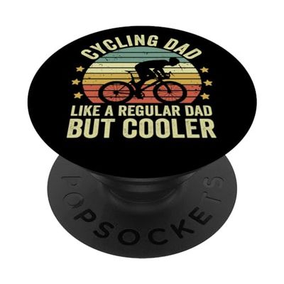 Ciclismo papà come un normale papà ma più cool divertente ciclista PopSockets PopGrip Intercambiabile