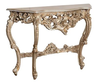 BISCOTTINI INTENATIONAL ART TRADING Drewniana konsola L125XPR38XH87 cm