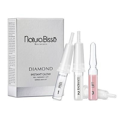 Natura Bissé Diamond Instant Glow, Anti-Aging Ampoule Trio, Lifts, Firms, Brightens & Illuminates, For All Skin Types, 3 ampoules x 1 treatment