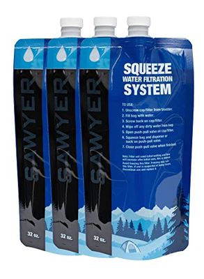 Sawyer SP113 kit de 3 sacs, SP119 Adapter Screw, SP110 Inline Hydratation Pack Adapter, SP115 Fast Fill Adapter, SP170 Quick Disconnect Adapter Kit, SP158 Conversion Kit (SP113 kit de 3 sacs)