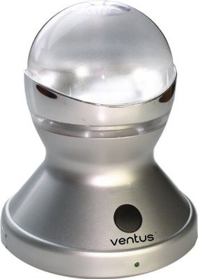 Ventus VIP7327 Eco-Lanterna Adatto per caricabatteria per Auto 12V, Argento/Cromo