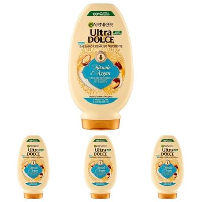 Garnier Balsamo Rituale d'Argan per Capelli Molto Secchi, 250ml (Lot de 4)