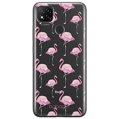 ERT GROUP mobiltelefonfodral för Xiaomi REDMI 9C originalt och officiellt licensierat Babaco mönster Flamingo 005 optimalt anpassad till formen på mobiltelefonen, gedeeltelijk transparant