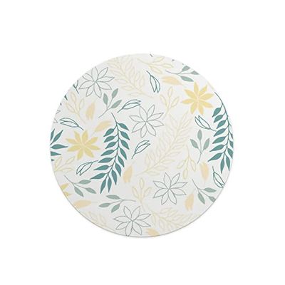 Questo Casa, Ronde digitaal bedrukte muismat, antislip onderkant, voor kantoor en thuis, diameter: 22 cm
