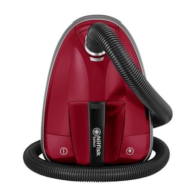 Nilfisk Aspiradora Select para Suelos y Alfombras - Aspirador de Trineo Anti-Alérgenos con Filtro HEPA, Elimina el Polen de Suelos y Aire - Rojo Oscuro (DRCL13E08A2)