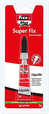 GRAFOPLAS Adhesivo Universal INSTANTÁNEO FIXOGLUE SUPERFIX SIN DISOLVENTES 3GR Cierre Seguro