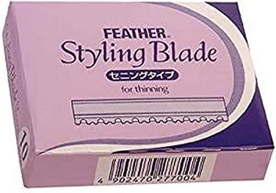 Feather Styling Blade Coiffeur Lames De Plumes, viola Ht, 1 x 10 pezzi