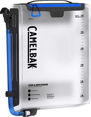 CamelBak Depósito grupal Fusion de 6 l/200 oz con Cremallera Impermeable Tru Zip Chaleco de hidratación, Unisex Adulto, Claro, 6L