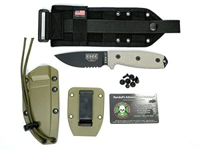 ESEE Model 3Mil mes, uniseks, volwassenen, zwart