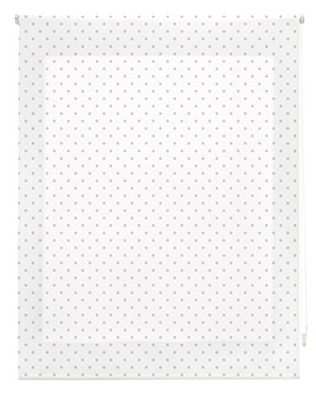 Blindecor Estore de enrolar em tecido, branco com manchas cinzentas, 100 x 180 cm