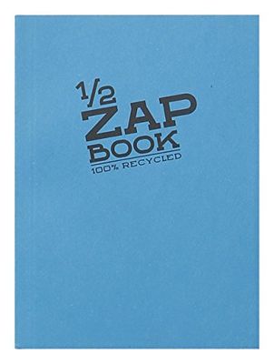 Clairefontaine 8367C Quaderno Collato 1/2 Zap Book - 80 Fogli Carta per Schizzi 100% riciclata - A6 10.5x14.8 cm 80 g - Copertina colori Assortiti - Pacco da 5 Quaderni