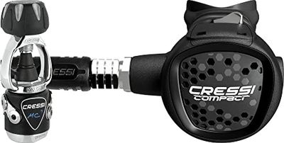 Cressi MC9/XS Compact Regulator - Regulator for Diving, INT, Black, Adult Unisex