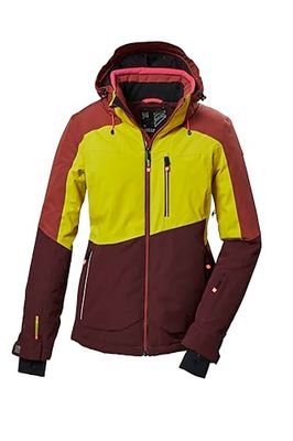killtec dames Ski-jack/functioneel jack met afritsbare capuchon KSW 37 WMN SKI JCKT, rost, 38, 41971-000