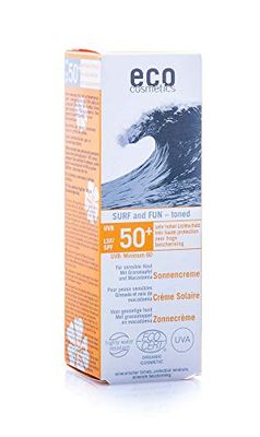 eco cosmetics Surf & Fun zonnecrème SPF 50+ getint