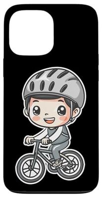 Cartoon Cycling Kid Cyclist Case for iPhone 13 Pro Max