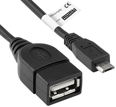 Mumbi 23361 OTG Host Adapter cable Micro USB-Stecker auf USB Buchse
