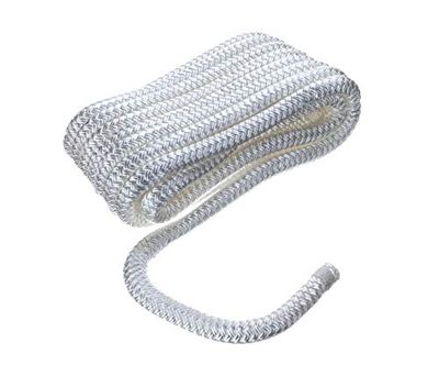 SEACHOICE Ligne de Quai en Nylon à Double Tresse, 1,27 cm x 6,8 m, 40121 - Blanc