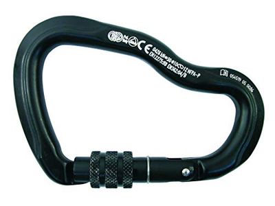 KONG Ferrata skruvhylsa aluminium karbinhake Svart 117.5mm