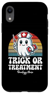 Trick Or Treatment Cute Halloween Oncology Nurse Case for iPhone XR