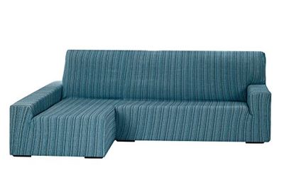 Martina Home Capa elástica para sofá Chaise Longue, modelo MEJICO, braço esquerdo, cor azul, tamanho de 240 a 280 cm, 32 x 42 x 17 cm