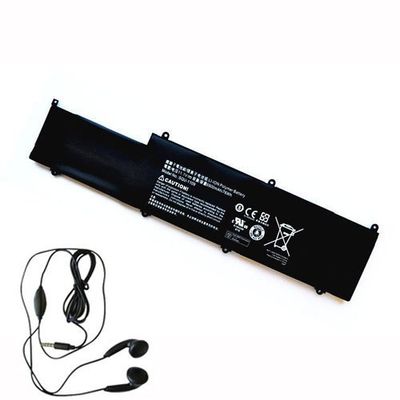 Amsahr SQU-1109-03 Batterie de Remplacement avec Stéréo écouteur pour Ordinateur Portable Noir