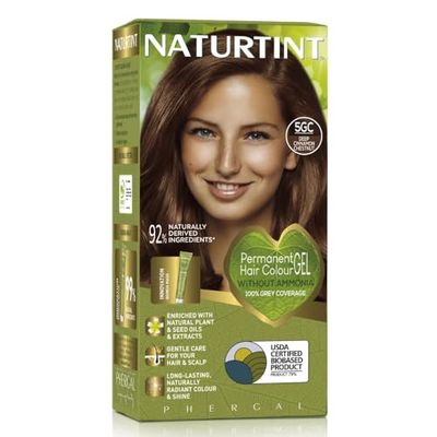 Naturtint Permanent Hair Colour, 5GC Deep Cinnamon Chestnut, Plant Enriched, Ammonia Free, Long Lasting Grey Coverage and Radiant Colour, Nourishment and Protection