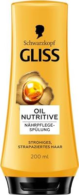 Gliss Balsamo per capelli nutritive (200 ml), il balsamo nutre intensamente i capelli danneggiati, il balsamo garantisce una pettinabilità perfetta