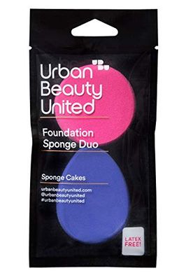 UBU - Duo de esponja para maquilhagem - Sponge Cakes Duo - para aplicar e espalhar base líquida e cremes - toque agradável - acabamento profissional - acessórios de maquilhagem para mulher