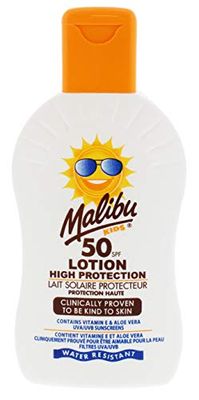 Malibu Sun Kids SPF 50 Lotion, High Protection, Water Resistant, 200ml