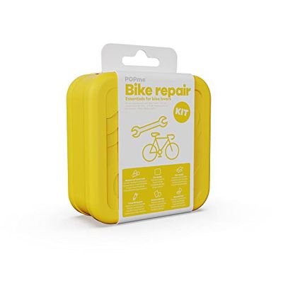 POPme, Reparatieset voor fietsen, reparatie van luchtkamers, pleisters, doeken, rubberen vlokken, kit