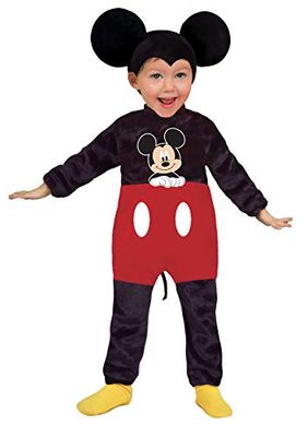 Ciao 11247.18-24 - Disney Costume Baby Mickey Classic, Nero/Rosso, 18-24 mesi