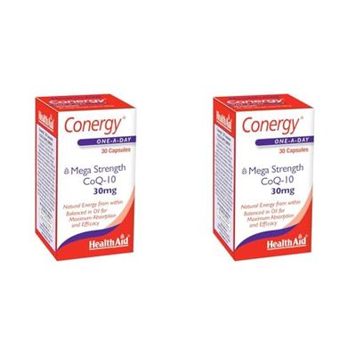 HealthAid Conergy CoQ-10 30mg - 30 Capsules (Pack of 2)