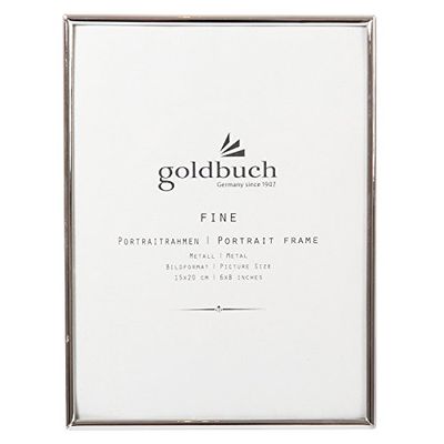 Goldbuch 960264 - Marco de fotos (15 x 20 cm, metal), color plateado