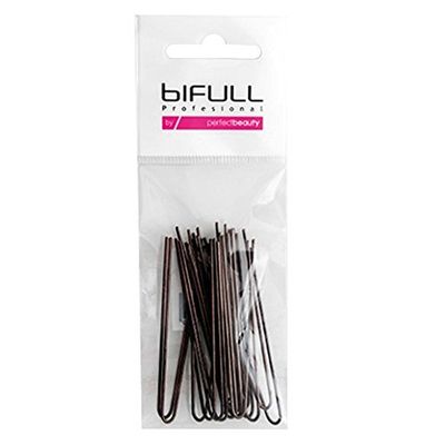 BIFULL Horquilla MOÑO Bronce 67 mm 20 UDS, Negro, Estandar