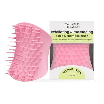 Tangle Teezer|Esfoliante e massaggiatore del cuoio capelluto | Disintossica il cuoio capelluto e riduce gli accumuli | Ideale per capelli bagnati o asciutti | Bella Rosa