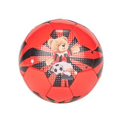 AC Milan Pallone da Calcio, per Partite e Allenamento, Rosso/Nero (Teddy), Taglia 1