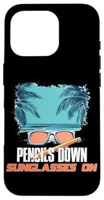 PENCILS DOWN SUNGLASSES ON Custodia per iPhone 16 Pro