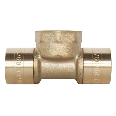SOMATHERM FOR YOU - scorrevole tubo T per PER Ø16 - Femmina 15/21 (1/2 '') al centro: Ø16 - F15 / 21 - Ø16 Per collegare un tubo Ø16 PEX
