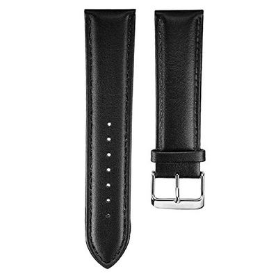 Correa Universal 20mm Amazfit Bip/GTS/Bip Lite/Huawei/Samsung/COOL Oslo Polipiel Negro