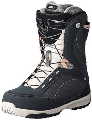 Nitro Snowboards Monarch TLS '20 All Mountain Freestyle Bottes de Snowboard pour Femme, Bleu Marine, 23