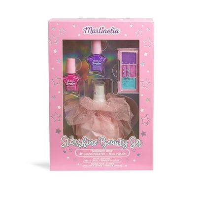 MARTINELIA – Coffret Beauté Brume Scintillante Pour Fille – Set Enfant Pailleté - Vernis A Ongle Pour Enfants - Non Toxique - Cadeau fille - 1 Unité