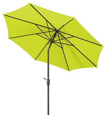 Snittare parasoll hår ca. 270 cm, rund L 270 x B 270 x x H 260 cm grün