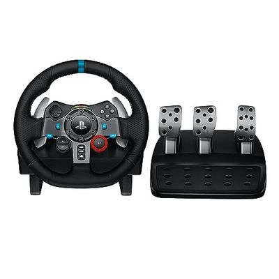 Logitech G G29 Driving Force Racing Wheel and Floor Pedals, tomada britânica - preto
