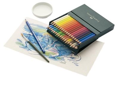 Faber-Castell 117538 Albrecht Dürer Matite Acquerellabili, Astuccio da Studio con 36 Matite, Set Matite Colorate Professionali con Pigmenti Idrosolubili che si Trasformano con Poche Pennellate